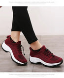 Outdoor Women Walking Sneakers Fashion Jogging Sock Shoes Youth Girls Trainers Breathable Ladies Platform Non-Slip Light Loafers