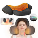 Electric Neck Massager Cervical Pillow Hot Compress Neck Stretch Heating Vibration