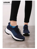 Outdoor Women Walking Sneakers Fashion Jogging Sock Shoes Youth Girls Trainers Breathable Ladies Platform Non-Slip Light Loafers