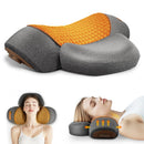Electric Neck Massager Cervical Pillow Hot Compress Neck Stretch Heating Vibration
