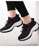 Outdoor Women Walking Sneakers Fashion Jogging Sock Shoes Youth Girls Trainers Breathable Ladies Platform Non-Slip Light Loafers