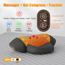 Electric Neck Massager Cervical Pillow Hot Compress Neck Stretch Heating Vibration
