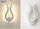 LED Wall Lamps AC85-265V Modern Simple Bedroom Bedside