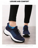 Outdoor Women Walking Sneakers Fashion Jogging Sock Shoes Youth Girls Trainers Breathable Ladies Platform Non-Slip Light Loafers